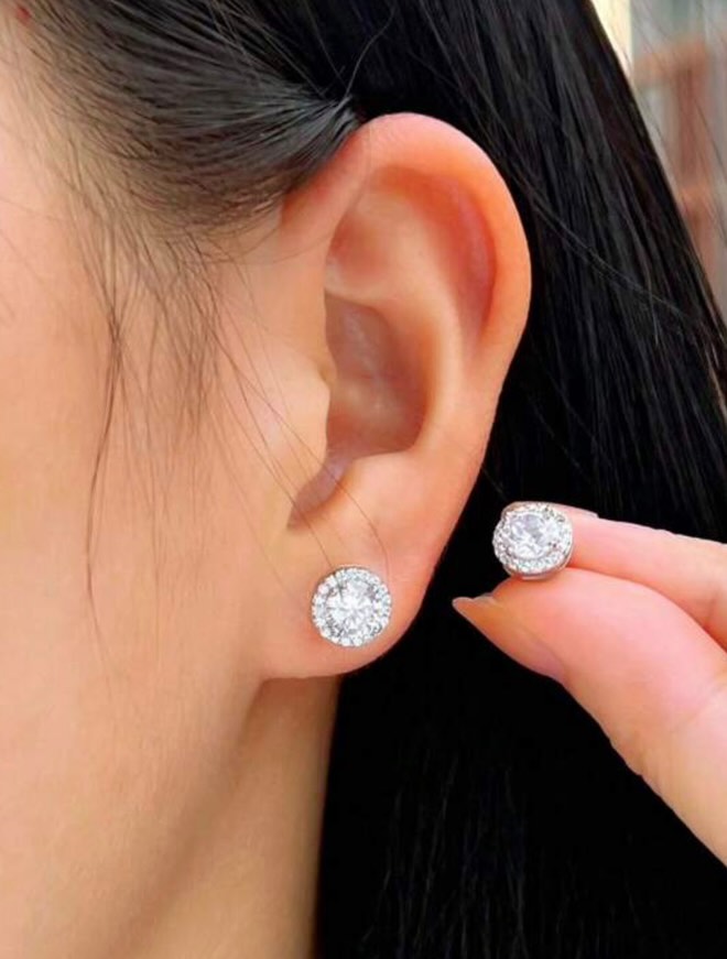 Drops of Morning Dew, Studs with lab-grown diamonds 5mm