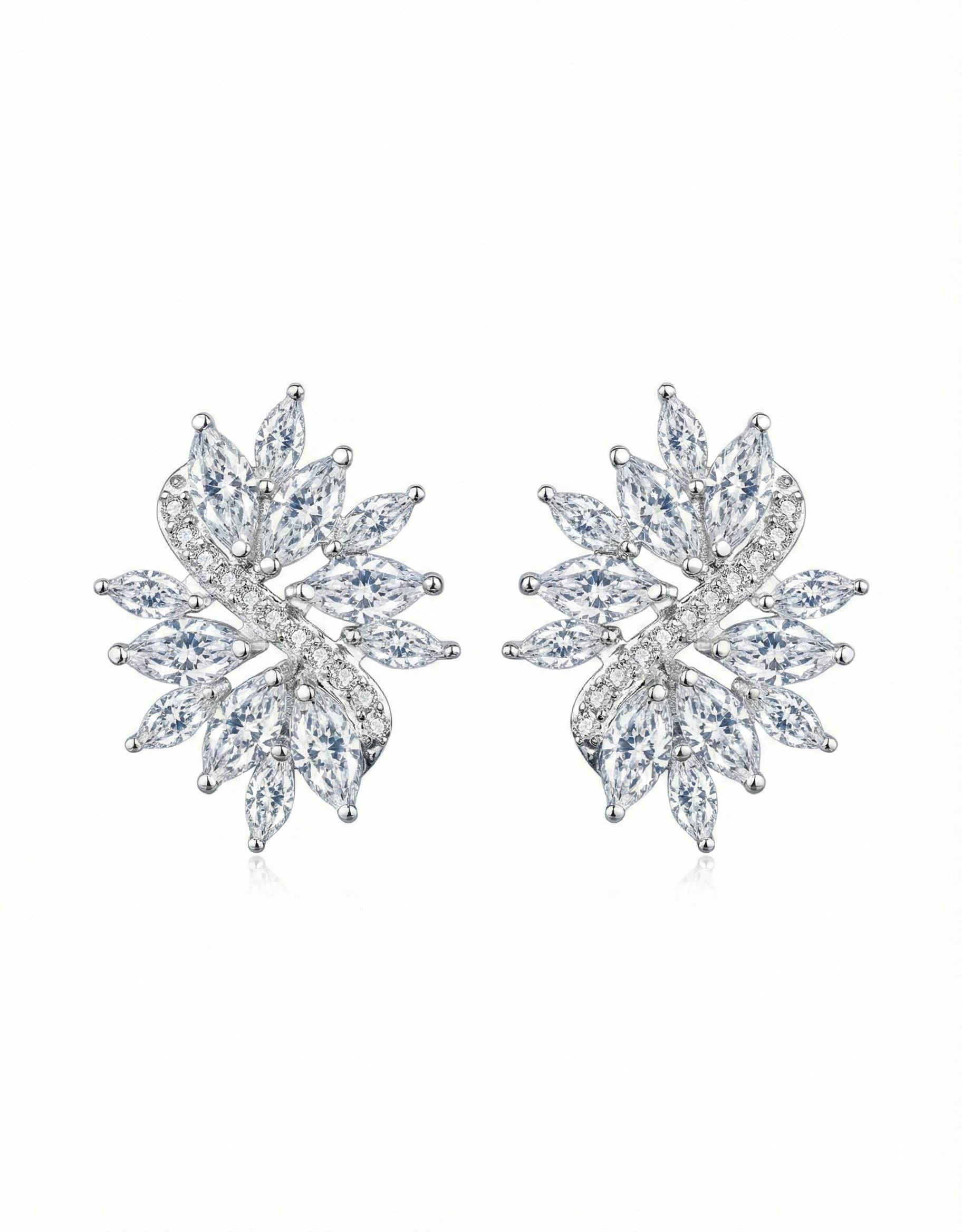 925 sterling silver Cubic Zirconia Stud Earrings