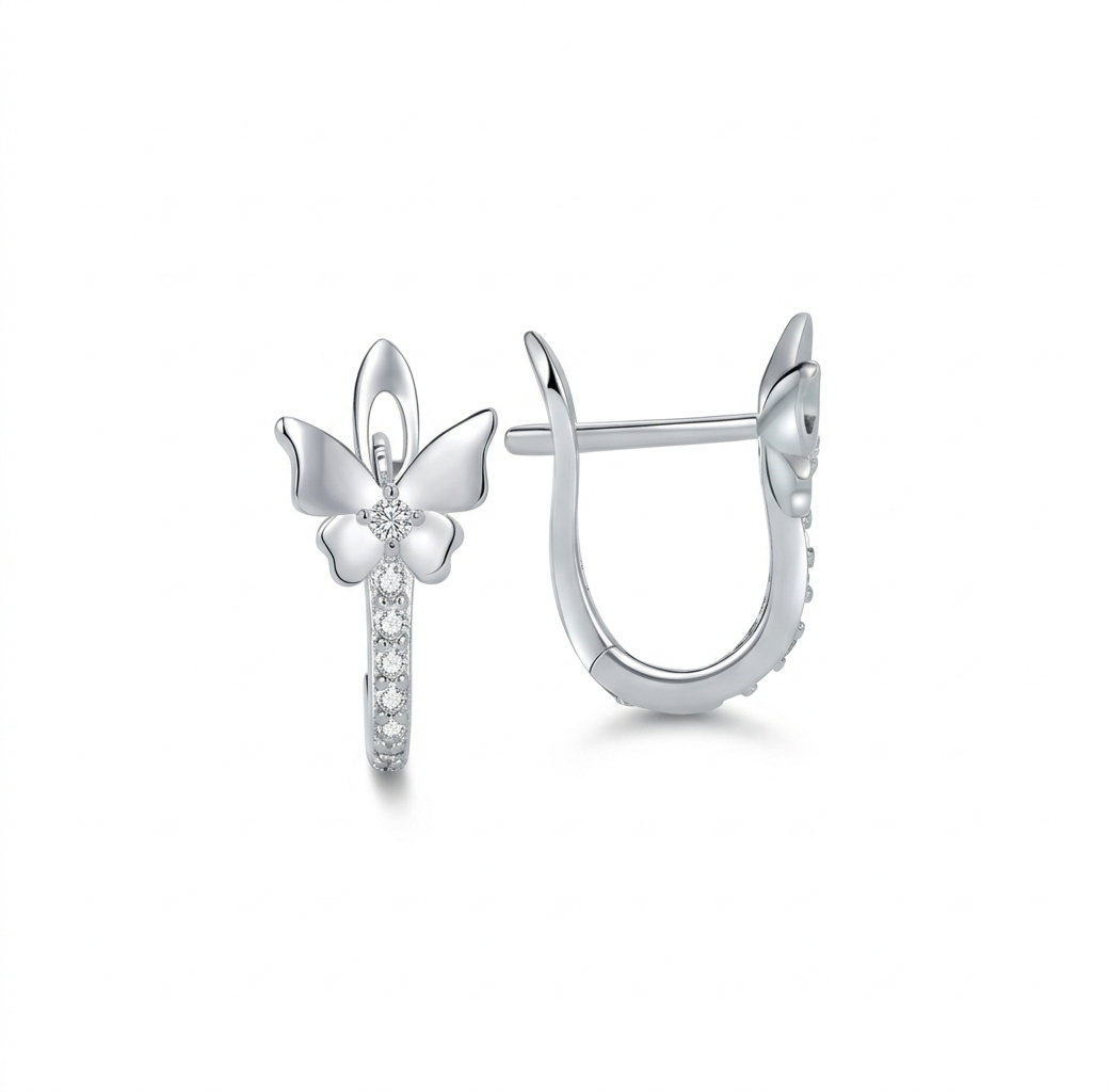 The Secret of the Butterfly 925 sterling silver earrings