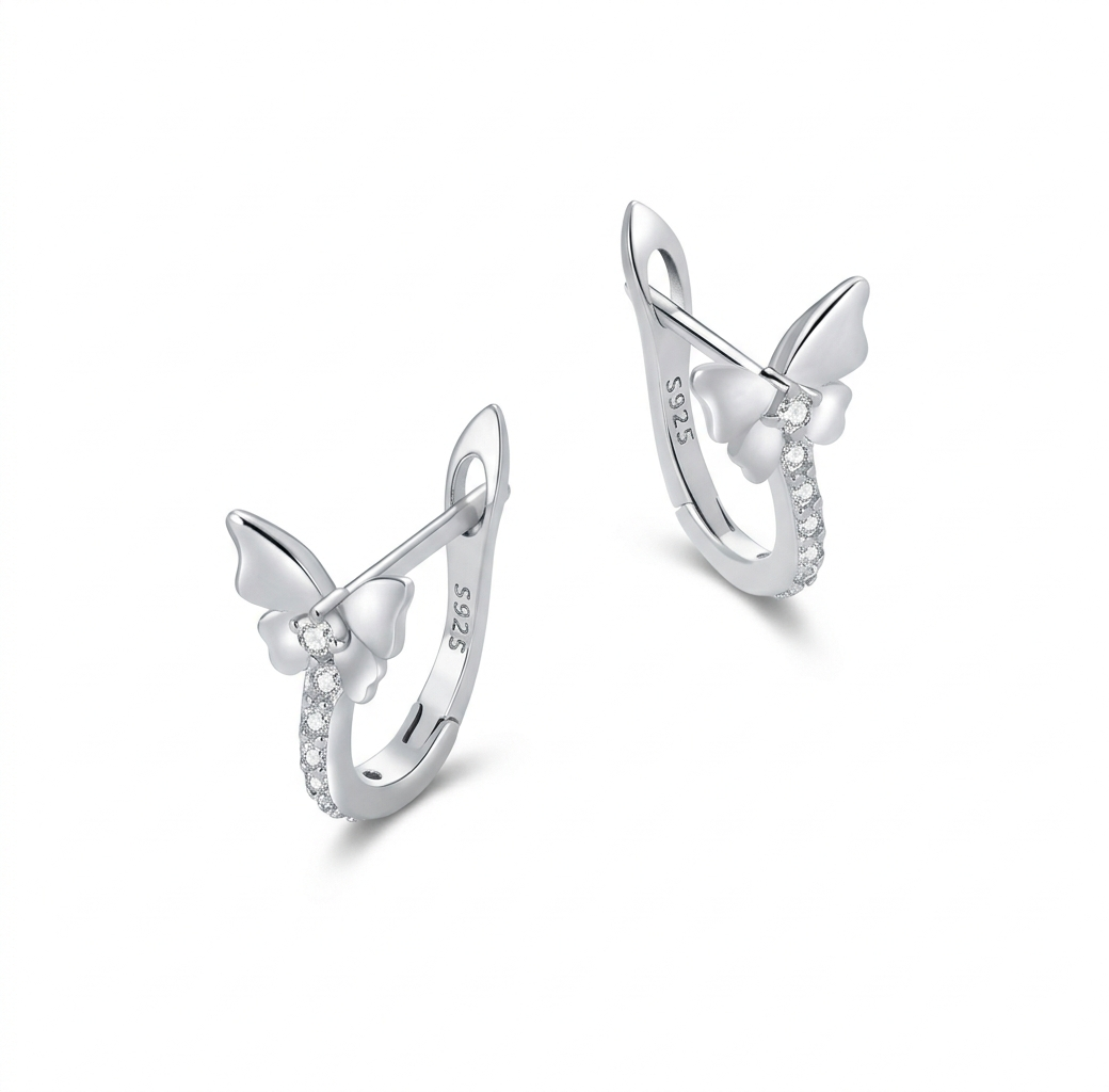 The Secret of the Butterfly 925 sterling silver earrings